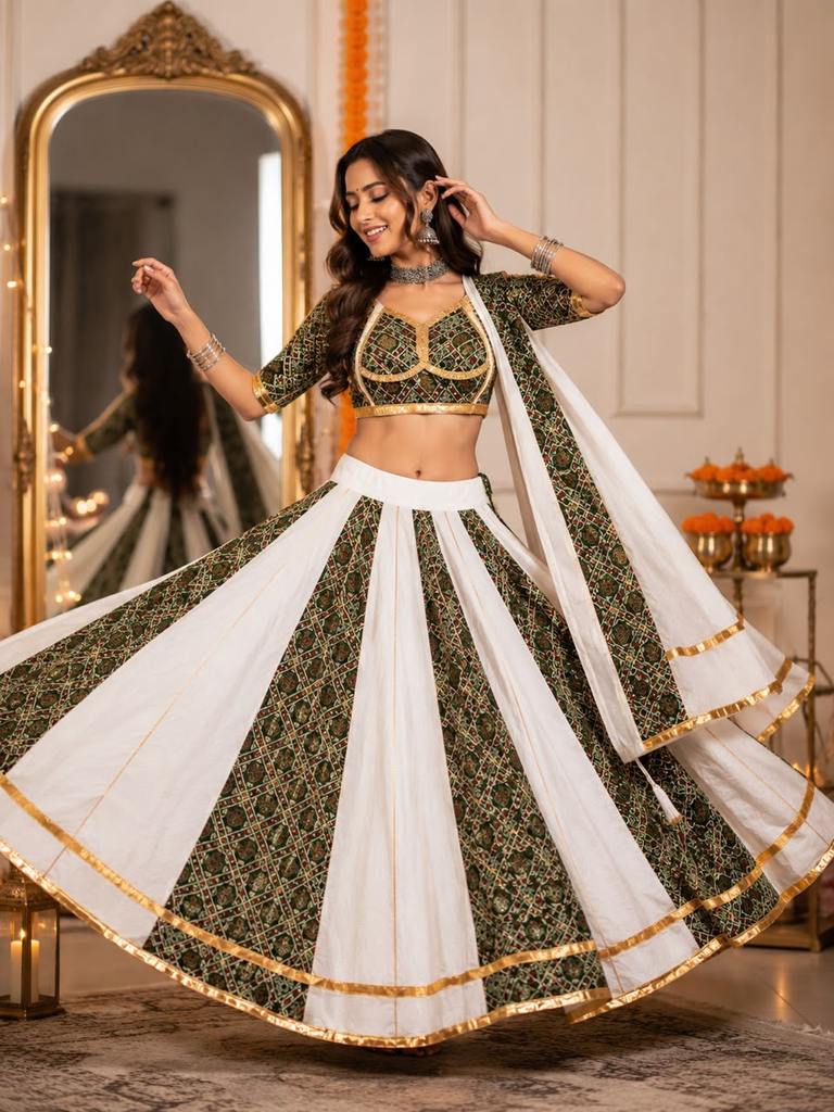 Heavy Reyon Fabric Double Kali Patola Print Concept Designer Chaniyacholi With Fancy Dupatta