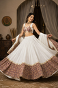 Pure cotton Fabric Kalamkari Print Border Real Mirror Work Chaniya Choli With Fancy Kalamkari Dupatta