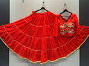 Georgette Fabric Skirt with Full Sleeves Designer Mirror Kodi Work Premium Concept Long Blouse