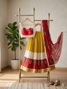 Designer Chaniyacholi Pure Reyon With Georgette Fabric with Multi Print and Heavy work Border